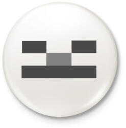 printfashion Minecraft csontváz - Kitűző, hűtőmágnes - Fehér (13636583)