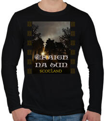 printfashion Craigh na dun - Férfi hosszú ujjú póló - Fekete (2254873)