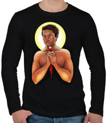 printfashion Castiel - Férfi hosszú ujjú póló - Fekete (2545132)