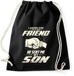 printfashion APA és FIA a legjobb barátok - Sportzsák, Tornazsák - Fekete (637650)