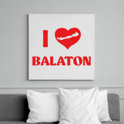 printfashion I Love Balaton - Vászonkép - Fehér (7345819)