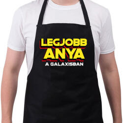printfashion Legjobb anya a galaxisban - Kötény - Fekete (10876214)