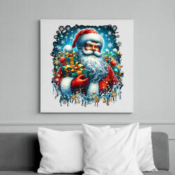 printfashion Télapó - Vászonkép - Fehér (14960617)