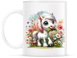 printfashion Legelésző fehér póni - Bögre - Fehér (15899747)