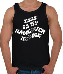printfashion This is my hangover hoodie - Férfi atléta - Fekete (16721680)