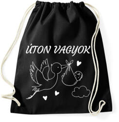 printfashion Úton vagyok - Sportzsák, Tornazsák - Fekete (5088959)