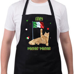 printfashion Cicc-cicc - Italy - Kötény - Fekete (7585331)