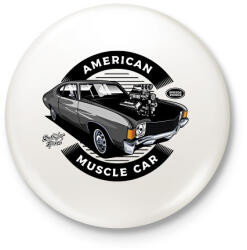 printfashion american muscle car - Kitűző, hűtőmágnes - Fehér (13675387)
