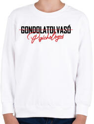 printfashion Gondolatolvasó - fekete - Gyerek pulóver - Fehér (11633103)