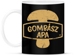printfashion Gombász apa ajándék - Bögre - Fekete (11614515)