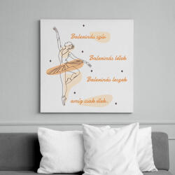 printfashion Balerinás szív - Vászonkép - Fehér (7166511)