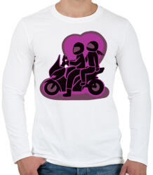 printfashion robiketten - Férfi hosszú ujjú póló - Fehér (2923858)