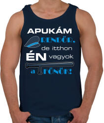 printfashion Apukám Rendőr - Férfi atléta - Sötétkék (933467)