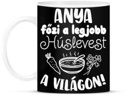 printfashion Anya főzi a legjobb húslevest a világon - Bögre - Fekete (16566196)