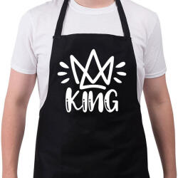 printfashion King páros 2 - Kötény - Fekete (6085855)