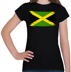 printfashion Jamaica flag - Női póló - Fekete (7124081)