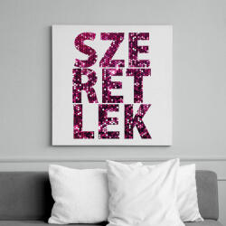 printfashion SZERETLEK - Vászonkép - Fehér (6621423)