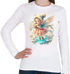printfashion Téltündér - Női hosszú ujjú póló - Fehér (15115525)