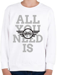 printfashion All you need is MINI - Gyerek pulóver - Fehér (9958955)