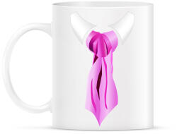 printfashion Selyem nyakkendő - Bögre - Fehér (15965272)