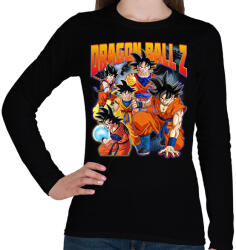 printfashion Dragon Ball Z - Goku - Női hosszú ujjú póló - Fekete (14262499)
