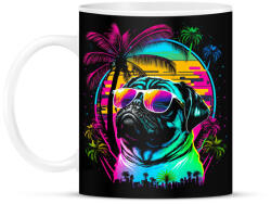 printfashion Miami mopsz - Bögre - Fekete (14258932)