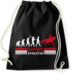 printfashion Lovas evolúció - Sportzsák, Tornazsák - Fekete (12702498)