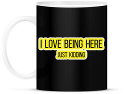 printfashion I love being here - Bögre - Fekete (7036909)