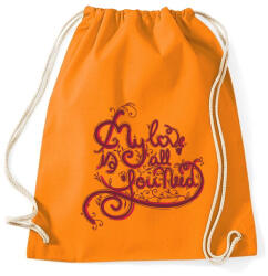 printfashion Love - Sportzsák, Tornazsák - Narancssárga (410550)