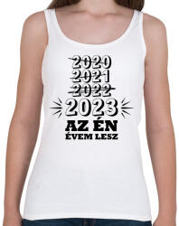 printfashion Az én évem lesz - Női atléta - Fehér (10276685)