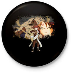 printfashion Gaara - Kitűző, hűtőmágnes - Fekete (14253527)