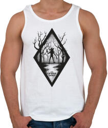 printfashion The Upside Down - Férfi atléta - Fehér (3730133)