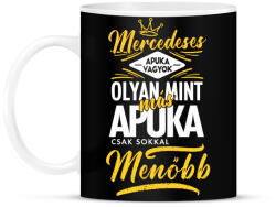 printfashion Mercedeses apuka - Bögre - Fekete (4450505)