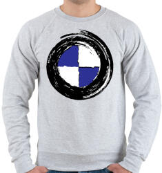 printfashion BMW tornádó - Férfi pulóver - Sport szürke (1165520)