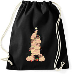 printfashion capybara karácsonyfa - Sportzsák, Tornazsák - Fekete (15204375)