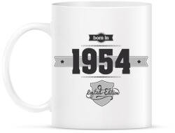 printfashion born-in-1954-(dark&lightgrey) - Bögre - Fehér (790253)