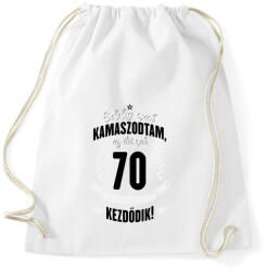 printfashion kamasz-70-black-white - Sportzsák, Tornazsák - Fehér (616871)
