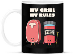printfashion My grill, my rules - Bögre - Fekete (10911953)