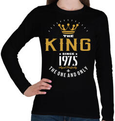 printfashion A király 1958-ben született - Női hosszú ujjú póló - Fekete (1216361)