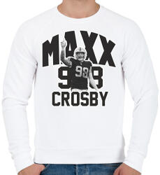 printfashion Maxx Crosby #98 - Férfi pulóver - Fehér (16676015)