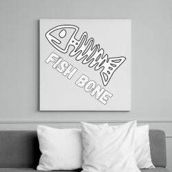 printfashion fish bone - Vászonkép - Fehér (6639752)