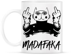 printfashion Madafaka - macska világos alaphoz - Bögre - Fehér (5664943)