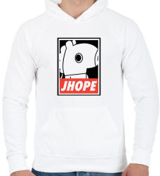 printfashion BTS Jhope - Férfi kapucnis pulóver - Fehér (1641800)