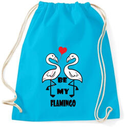 printfashion Be my flamingoo - Sportzsák, Tornazsák - Surf blue (2181414)