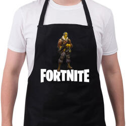printfashion Fortnite #7 - Kötény - Fekete (4927526)