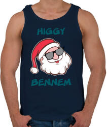 printfashion Higgy bennem! - Férfi atléta - Sötétkék (1101769)