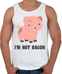 printfashion Nem vagyok szalonna - Férfi atléta - Fehér (14520252)