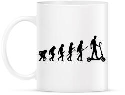 printfashion Roller evolúció - Bögre - Fehér (13819207)