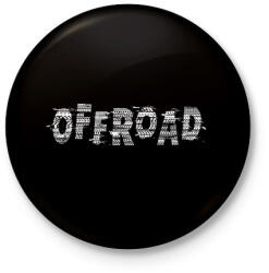 printfashion Offroad nyomok - Kitűző, hűtőmágnes - Fekete (13761918)
