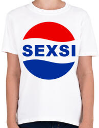 printfashion Sexsi - Gyerek póló - Fehér (1079338)